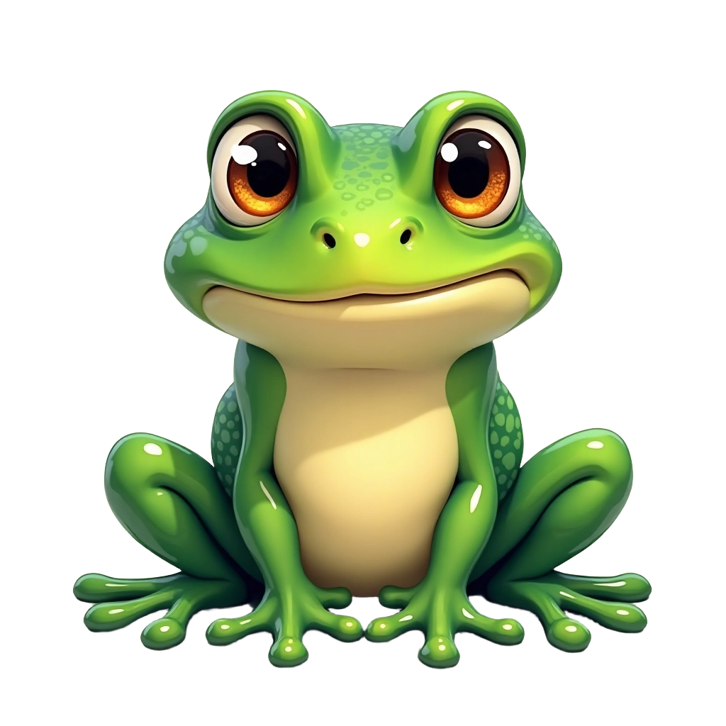 Charming Frog Illustration